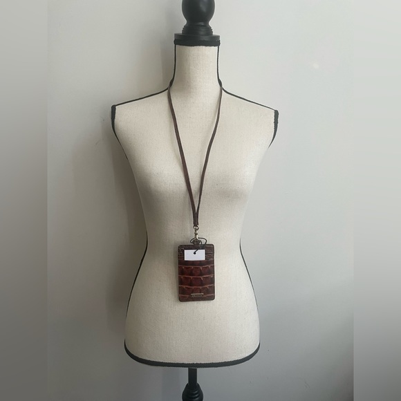 Brahmin Brown Croc-Embossed Key & Card Holder - Picture 4 of 6